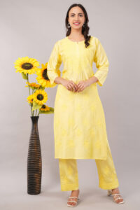 chikankari kurta set for women